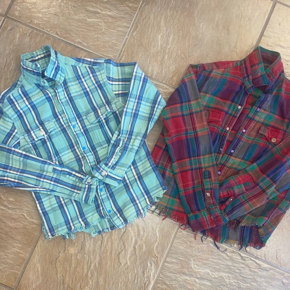 Set of Ralph Lauren Flannel tops, S